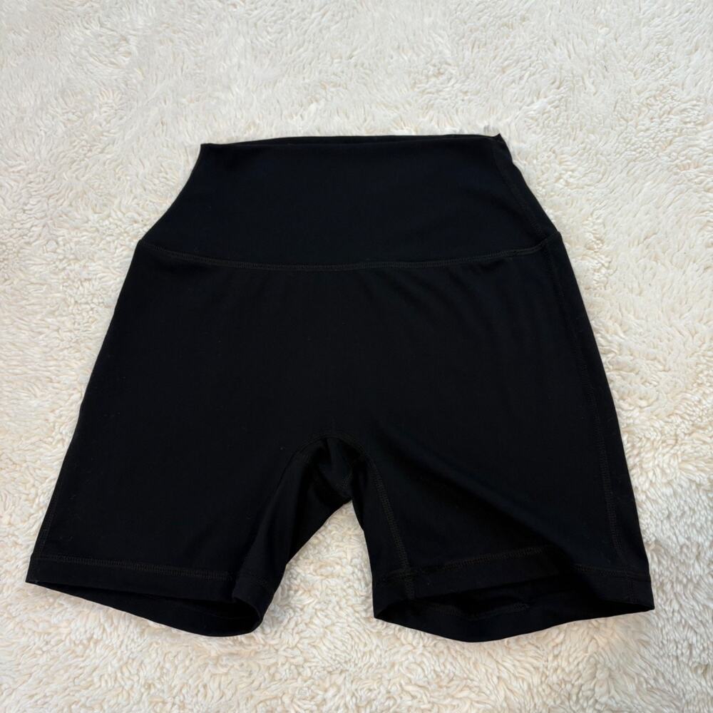 SET Active Womens Black Biker Shorts S Activewear Pilates Yoga Preppy 5" Casual